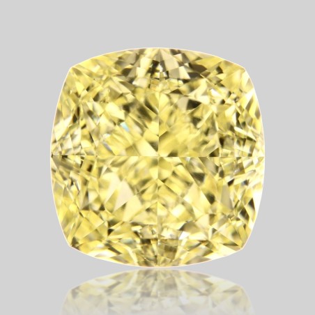 Diament o barwie fantazyjnej szlif poduszkowy brylantowy, 1.51ct, VS1, Fancy Yellow, GIA 5222776948