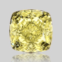 Diament o barwie fantazyjnej szlif poduszkowy brylantowy, 1.31ct, VS2, Fancy Yellow, GIA 2225749898
