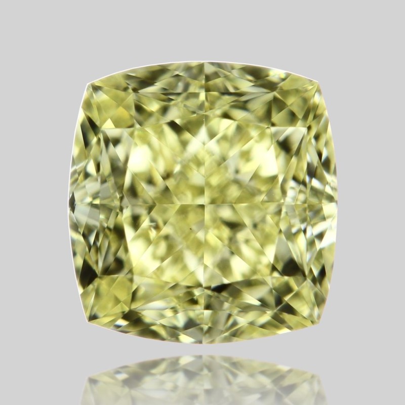 Diament o barwie fantazyjnej szlif poduszkowy brylantowy, 1.03ct, VS1, Fancy Yellow, GIA 6442452404 Diament o barwie fantazyjnej szlif poduszkowy brylantowy, 1.03ct, VS1, Fancy Yellow, GIA 6442452404