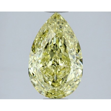 Diament o barwie fantazyjnej szlif gruszkowy, 1.52ct, VS1, Fancy Intense Yellow, GIA 7532193357