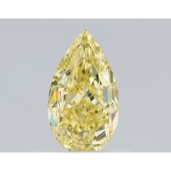 Diament o barwie fantazyjnej szlif gruszkowy, 0.56ct, VVS2, Fancy Yellow, GIA 6512899276