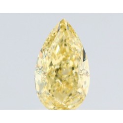 Diament o barwie fantazyjnej szlif gruszkowy, 0.52ct, VS2, Fancy Yellow, GIA 6525585895