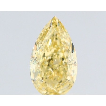 Diament o barwie fantazyjnej szlif gruszkowy, 0.52ct, VS2, Fancy Yellow, GIA 6525585895