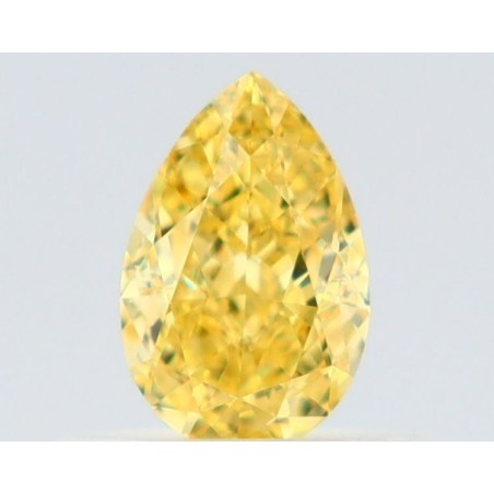 Diament o barwie fantazyjnej szlif gruszkowy, 0.5ct, VVS2, Fancy Intense Yellow, GIA 7528954190
