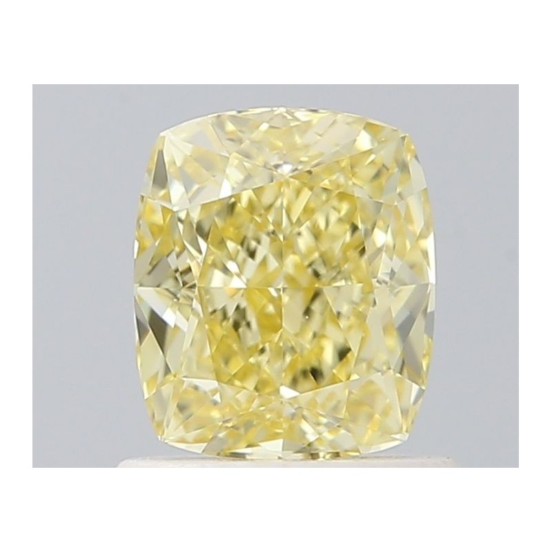 Diament o barwie fantazyjnej szlif poduszkowy brylantowy, 0.9ct, VVS1, Fancy Yellow, GIA 2534104648 Diament o barwie fantazyjnej szlif poduszkowy brylantowy, 0.9ct, VVS1, Fancy Yellow, GIA 2534104648