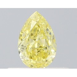 Diament o barwie fantazyjnej szlif gruszkowy, 0.33ct, VVS2, Fancy Intense Yellow, GIA 2526339536