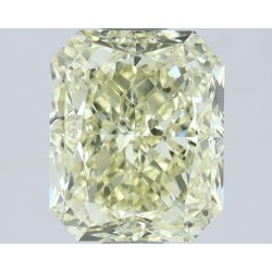 Diament o barwie fantazyjnej radiant, 2ct, VS2, Fancy Light Yellow, GIA 1525972028