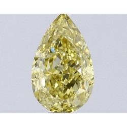 Diament o barwie fantazyjnej szlif gruszkowy, 0.71ct, VS2, Fancy Intense Yellow, GIA 5533229890
