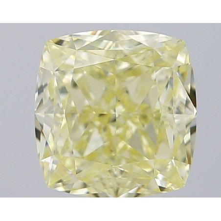 Diament o barwie fantazyjnej szlif poduszkowy brylantowy, 1.66ct, VS2, Fancy Light Yellow, GIA 6495174419