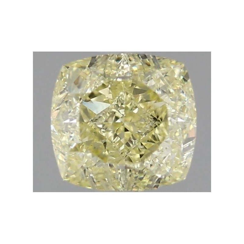 Diament o barwie fantazyjnej szlif poduszkowy modyfikowany, 1ct, SI1, Fancy Light Yellow, GIA 1465564339 Diament o barwie fantazyjnej szlif poduszkowy modyfikowany, 1ct, SI1, Fancy Light Yellow, GIA 1465564339