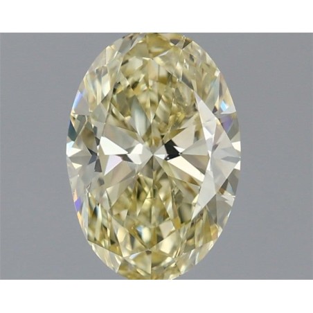 Diament o barwie fantazyjnej szlif owalny, 1ct, SI1, Yellow, GIA 3535073567