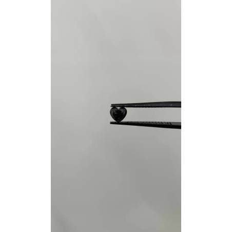 Diament o barwie fantazyjnej serce, 0.33ct, VVS2, Fancy Black, GIA 6512098205