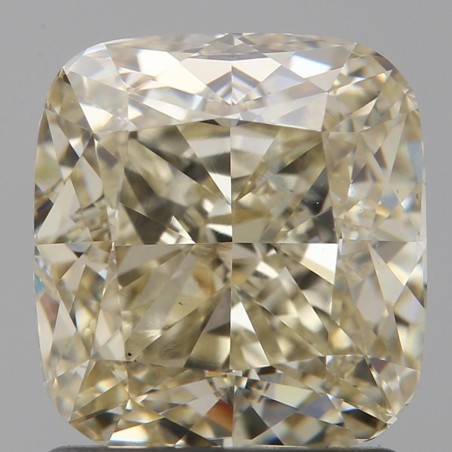 Diament o barwie fantazyjnej szlif poduszkowy brylantowy, 1.6ct, VS2, Fancy Light Brownish Yellow, GIA 6471086122