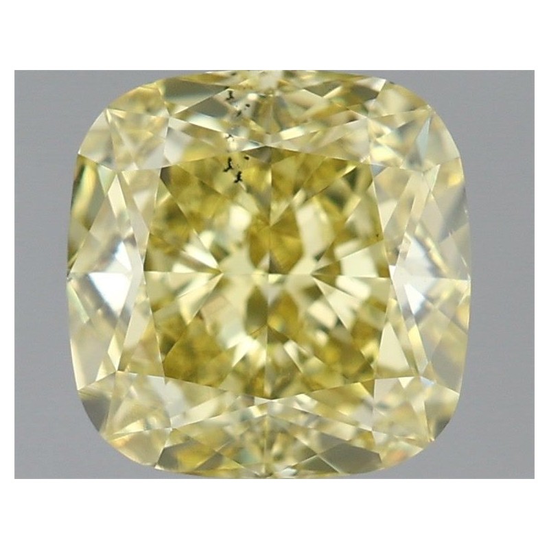 Diament o barwie fantazyjnej szlif poduszkowy modyfikowany, 1.59ct, SI1, Fancy Yellow, GIA 7323302214 Diament o barwie fantazyjnej szlif poduszkowy modyfikowany, 1.59ct, SI1, Fancy Yellow, GIA 7323302214