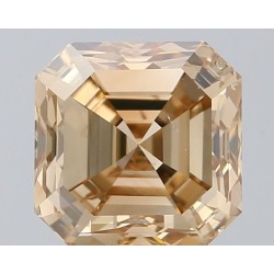 Diament o barwie fantazyjnej szlif szmaragdowy, 1.5ct, SI2, Fancy Brown, GIA 5526431675