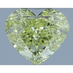Diament o barwie fantazyjnej serce, 1.01ct, VS2, Fancy Light Yellow, GIA 6237683654
