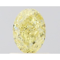 Diament o barwie fantazyjnej szlif owalny, 0.71ct, SI1, Fancy Intense Yellow, GIA 6502599531
