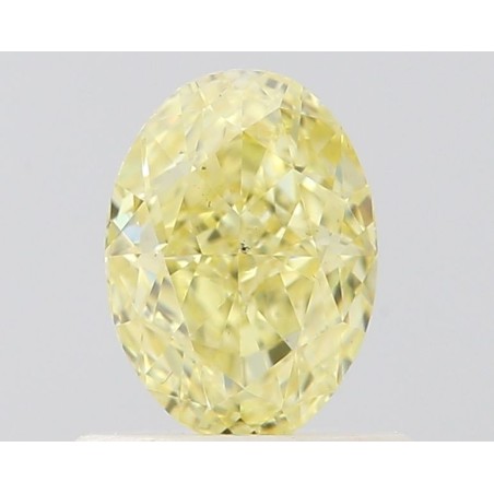 Diament o barwie fantazyjnej szlif owalny, 0.71ct, SI1, Fancy Intense Yellow, GIA 6502599531