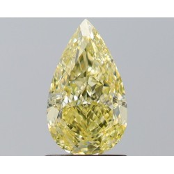 Diament o barwie fantazyjnej szlif gruszkowy, 1.29ct, VVS1, Fancy Yellow, GIA 6522209979