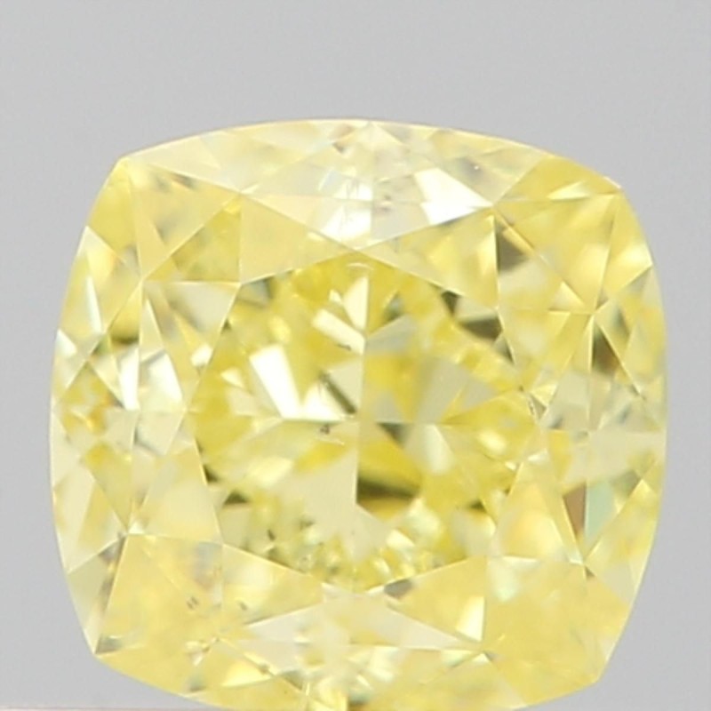Diament o barwie fantazyjnej szlif poduszkowy brylantowy, 0.75ct, SI2, Fancy Intense Yellow, GIA 6481086497 Diament o barwie fantazyjnej szlif poduszkowy brylantowy, 0.75ct, SI2, Fancy Intense Yellow, GIA 6481086497
