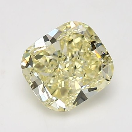 Diament o barwie fantazyjnej szlif poduszkowy brylantowy, 1.69ct, VS2, Fancy Yellow, GIA 5231183944