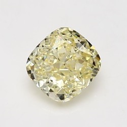 Diament o barwie fantazyjnej szlif poduszkowy brylantowy, 1.08ct, VS2, Fancy Yellow, GIA 2195773911