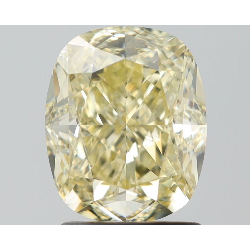 Diament o barwie fantazyjnej szlif poduszkowy modyfikowany, 2ct, VS2, Fancy Yellow, GIA 6511901524