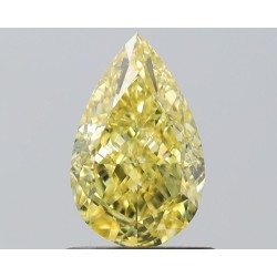 Diament o barwie fantazyjnej szlif gruszkowy, 1.01ct, VS2, Fancy Intense Yellow, GIA 6512895925