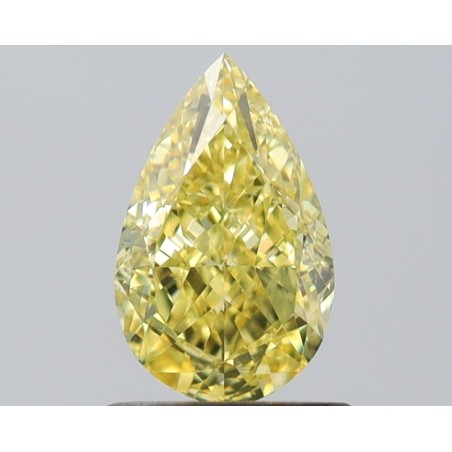 Diament o barwie fantazyjnej szlif gruszkowy, 1.01ct, VS2, Fancy Intense Yellow, GIA 6512895925