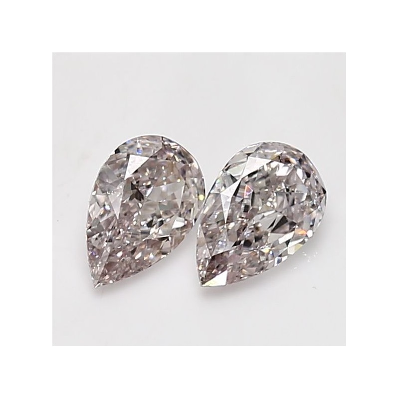 Diament o barwie fantazyjnej szlif gruszkowy, 0.52ct, VS2, Fancy Light Brown Pink, GIA 2235495233