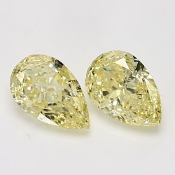 Diament o barwie fantazyjnej szlif gruszkowy, 1.01ct, SI1, Fancy Yellow, GIA 5231715218
