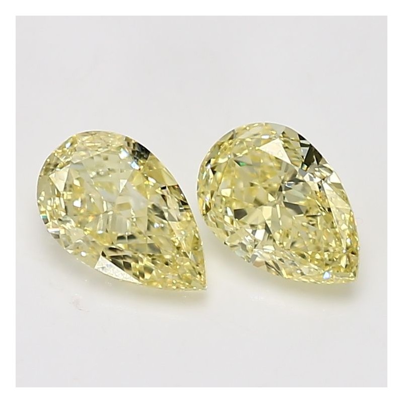 Diament o barwie fantazyjnej szlif gruszkowy, 1.01ct, SI1, Fancy Yellow, GIA 5231715218