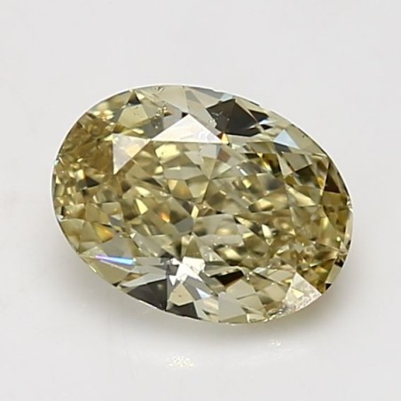 Diament o barwie fantazyjnej szlif owalny, 1.59ct, SI1, Fancy Brownish Greenish Yellow, GIA 2336461676