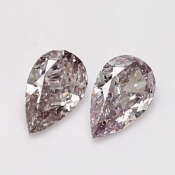 Diament o barwie fantazyjnej szlif gruszkowy, 0.34ct, SI2, Fancy Brownish Pink, GIA 6237524030