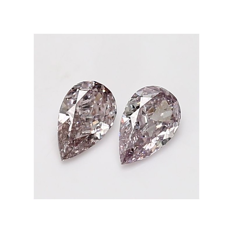 Diament o barwie fantazyjnej szlif gruszkowy, 0.34ct, SI2, Fancy Brownish Pink, GIA 6237524030
