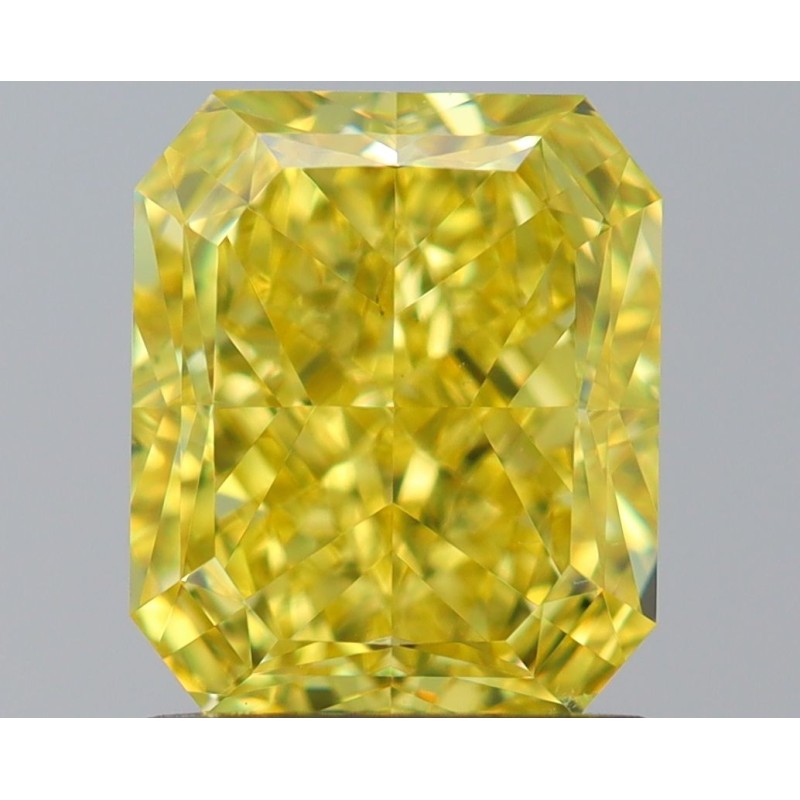 Diament o barwie fantazyjnej radiant, 1.5ct, VS2, Fancy Vivid Yellow, GIA 6522239164