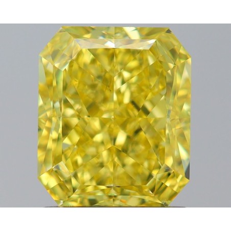 Diament o barwie fantazyjnej radiant, 1.5ct, VS2, Fancy Vivid Yellow, GIA 6522239164