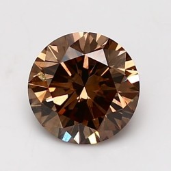 Diament o barwie fantazyjnej szlif okrągły, 1.44ct, VS2, Fancy Dark Orangey Brown, GIA 6233622782