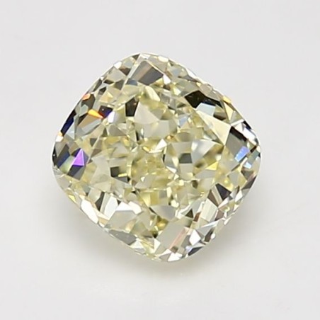 Diament o barwie fantazyjnej szlif poduszkowy brylantowy, 1.52ct, VS1, Fancy Light Yellow, GIA 1158540574