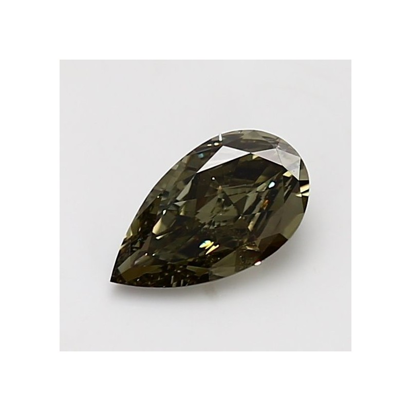 Diament o barwie fantazyjnej szlif gruszkowy, 1ct, SI2, Fancy Dark Gray Greenish Yellow, GIA 6455883006 Diament o barwie fantazyjnej szlif gruszkowy, 1ct, SI2, Fancy Dark Gray Greenish Yellow, GIA 6455883006