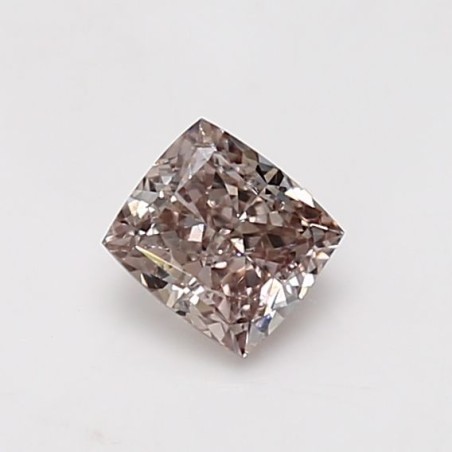 Diament o barwie fantazyjnej szlif poduszkowy brylantowy, 0.63ct, SI2, Fancy Pink Brown, GIA 1465792334