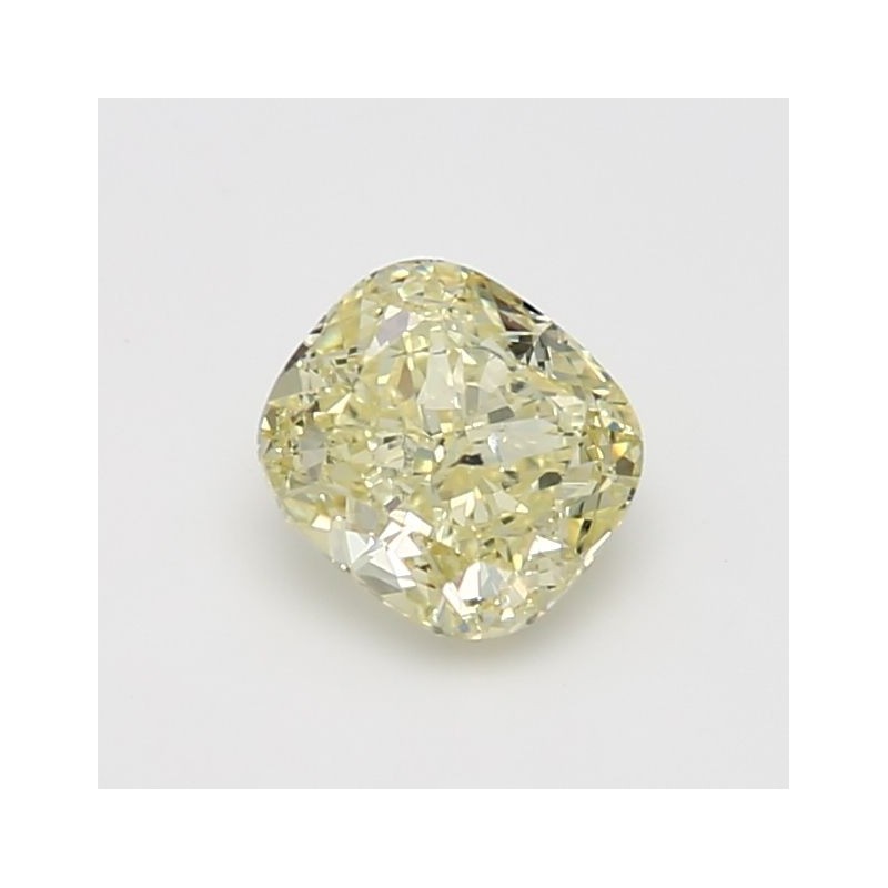 Diament o barwie fantazyjnej szlif poduszkowy brylantowy, 1.22ct, SI2, Fancy Light  Yellow, GIA 2225383198