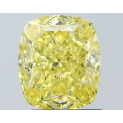 Diament o barwie fantazyjnej szlif poduszkowy brylantowy, 1.51ct, VS2, Fancy Yellow, GIA 2527349678