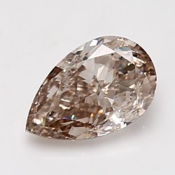 Diament o barwie fantazyjnej szlif gruszkowy, 1.5ct, SI1, Fancy Pinkish Brown, GIA 5483706166