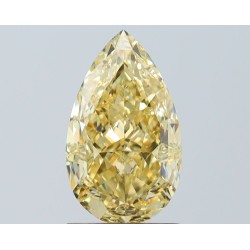 Diament o barwie fantazyjnej szlif gruszkowy, 2ct, VS2, Fancy Light Brownish Yellow, GIA 2524210483