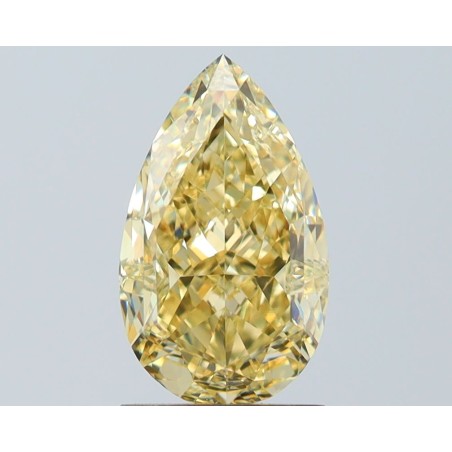 Diament o barwie fantazyjnej szlif gruszkowy, 2ct, VS2, Fancy Light Brownish Yellow, GIA 2524210483