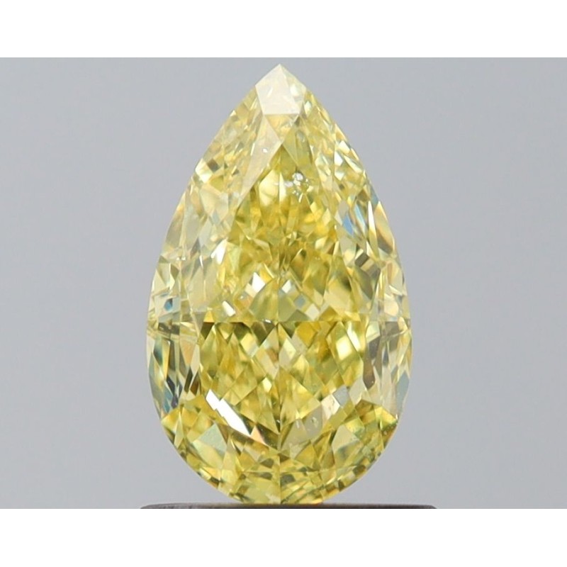 Diament o barwie fantazyjnej szlif gruszkowy, 1.02ct, SI2, Fancy Yellow, GIA 7526210493