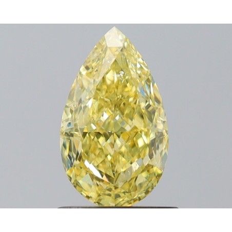 Diament o barwie fantazyjnej szlif gruszkowy, 1.02ct, SI2, Fancy Yellow, GIA 7526210493