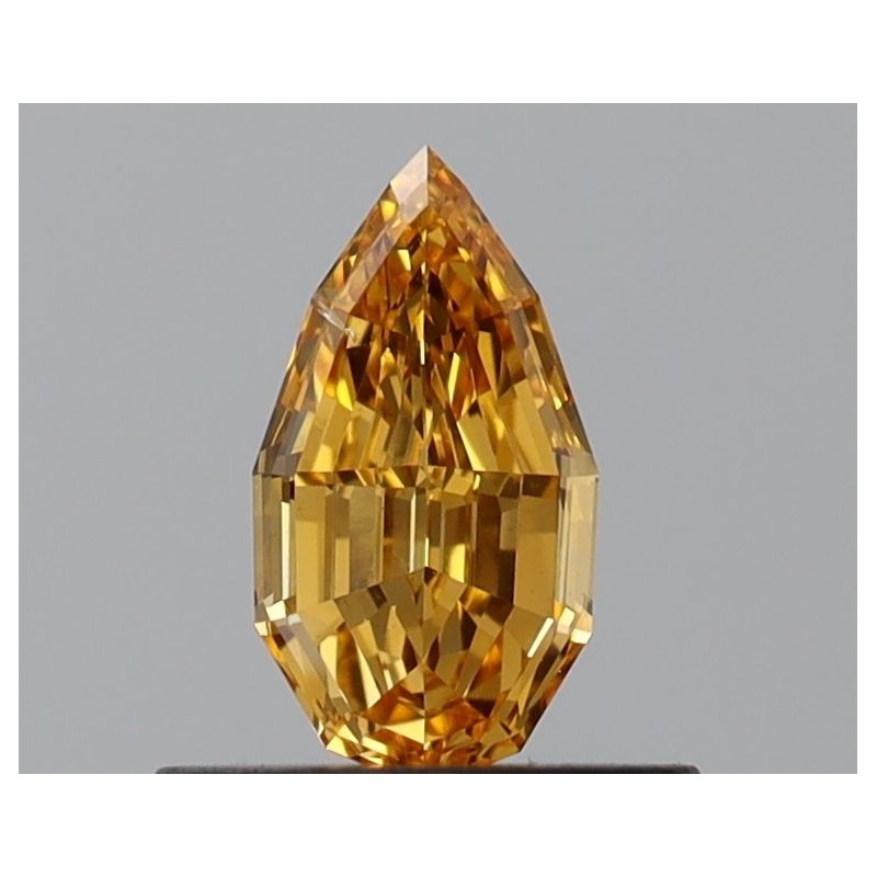 Diament o barwie fantazyjnej szlif gruszkowy, 0.5ct, SI1, Fancy Vivid Yellow Orange, GIA 6492108013 Diament o barwie fantazyjnej szlif gruszkowy, 0.5ct, SI1, Fancy Vivid Yellow Orange, GIA 6492108013