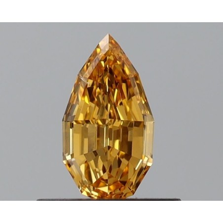 Diament o barwie fantazyjnej szlif gruszkowy, 0.5ct, SI1, Fancy Vivid Yellow Orange, GIA 6492108013